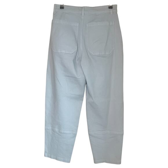 Everlane The Utility Barrel Stretch High Waisted Pants Jeans Icy Blue Size 4 - Picture 3 of 6